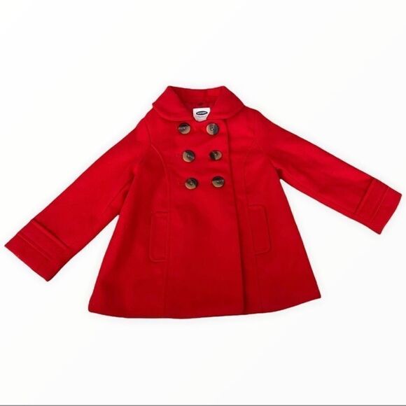 OLD NAVY | Red | DOUBLE BREASTED PEACOAT - Picture 3 of 7